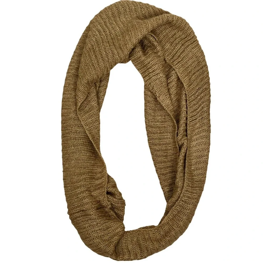Ardene Infinity Scarf Chunky Knit Tan Brown One Size